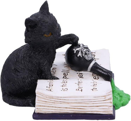 Nemesis Now Mischievous Feline Cat Figurine, Black, 10.5cm