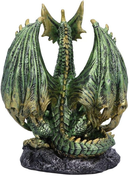 Nemesis Now Light Bearer Dragon Figurine, Green, 19.5cm