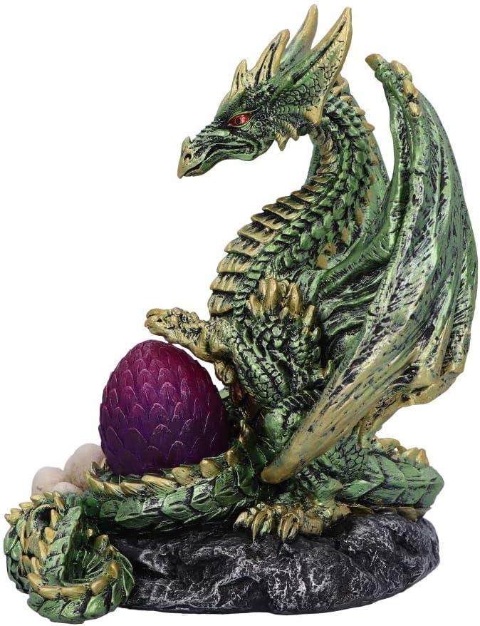 Nemesis Now Light Bearer Dragon Figurine, Green, 19.5cm