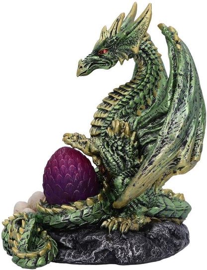 Nemesis Now Light Bearer Dragon Figurine, Green, 19.5cm
