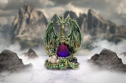 Nemesis Now Light Bearer Dragon Figurine, Green, 19.5cm