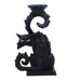 Nemesis Now Spite Black Cat Candlestick Holder, 18.5cm