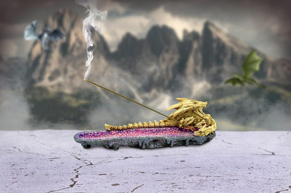 Skeletal Slumber Dragon Incense Burner 26.7Cm