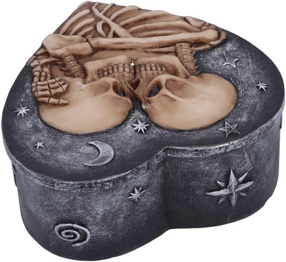 Nemesis Now Star Crossed Lovers Skeleton Box, Grey, 13.5cm
