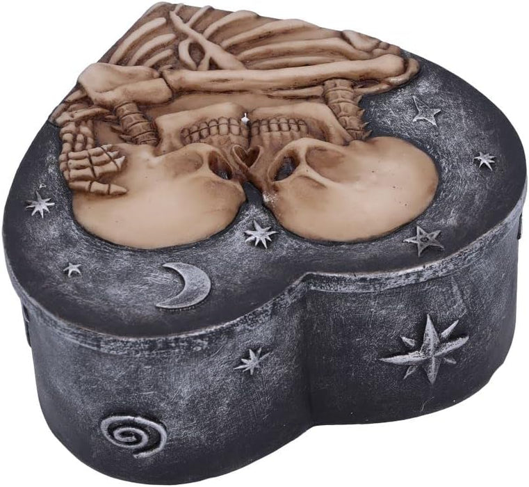 Nemesis Now Star Crossed Lovers Skeleton Box, Grey, 13.5cm