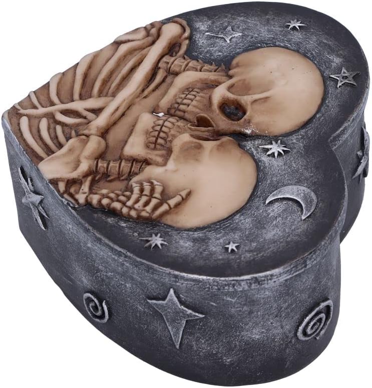 Nemesis Now Star Crossed Lovers Skeleton Box, Grey, 13.5cm