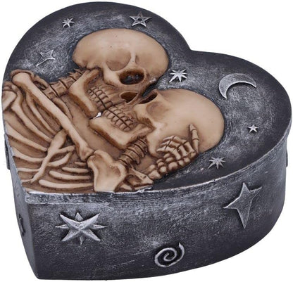 Nemesis Now Star Crossed Lovers Skeleton Box, Grey, 13.5cm