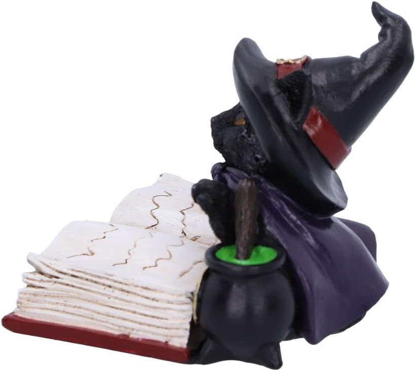 Nemesis Now Familiar's Brew Cat Figurine, Black, 8.5cm