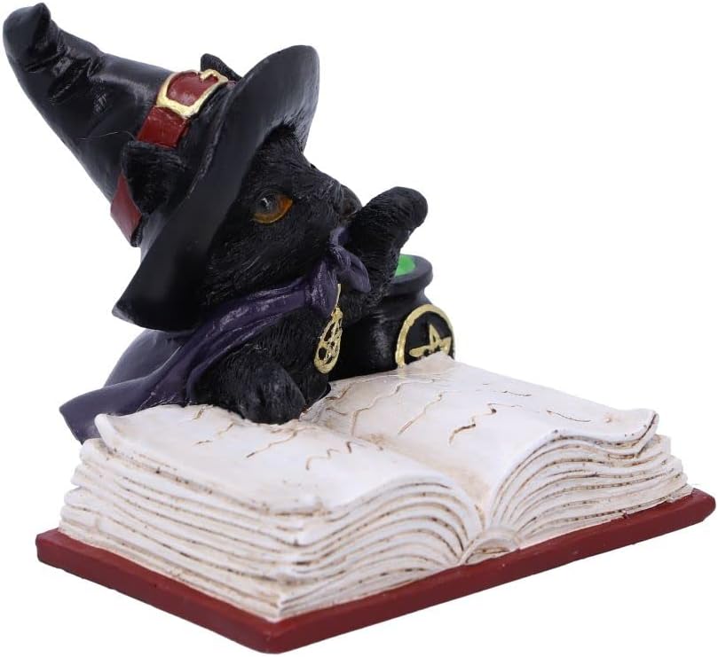 Nemesis Now Familiar's Brew Cat Figurine, Black, 8.5cm