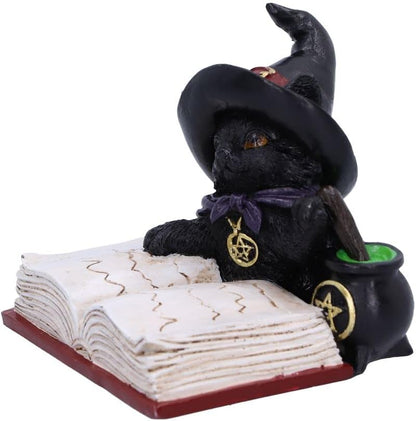 Nemesis Now Familiar's Brew Cat Figurine, Black, 8.5cm