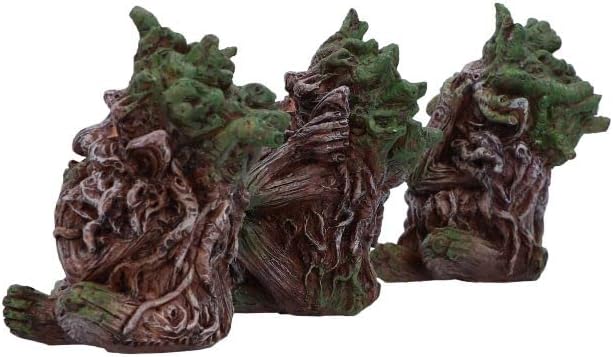 Nemesis Now Three Wise Ents Tree Spirit Figurines, Brown, 10cm