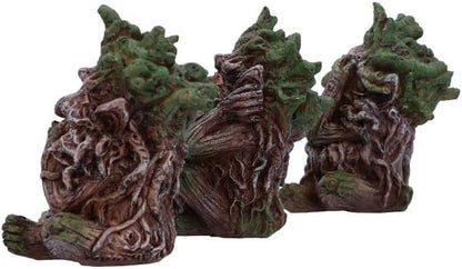 Nemesis Now Three Wise Ents Tree Spirit Figurines, Brown, 10cm