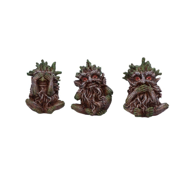 Nemesis Now Three Wise Ents Tree Spirit Figurines, Brown, 10cm
