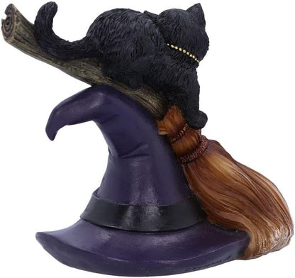Nemesis Now Bewitched Cat Figurine, Multi Coloured, 13.3cm