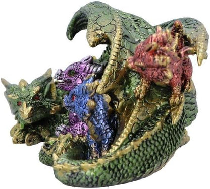 Nemesis Now Hatchling Horde Dragon Figurine, Green, 17.3cm