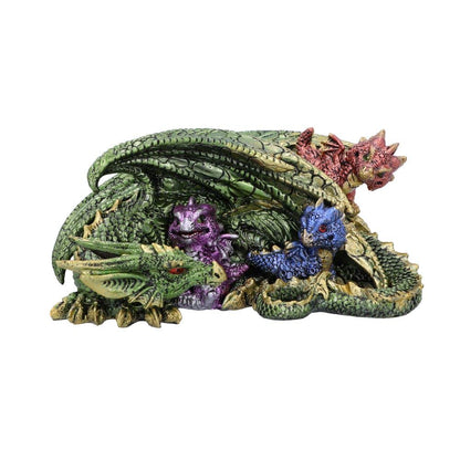 Nemesis Now Hatchling Horde Dragon Figurine, Green, 17.3cm
