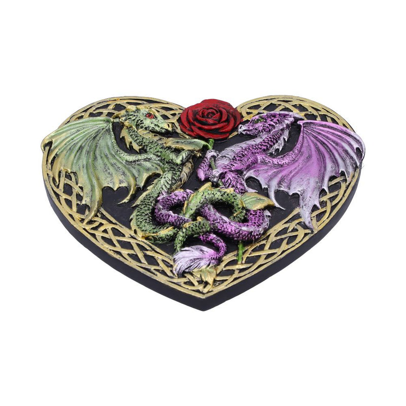 Dragon Love Heart Incense Burner 14Cm