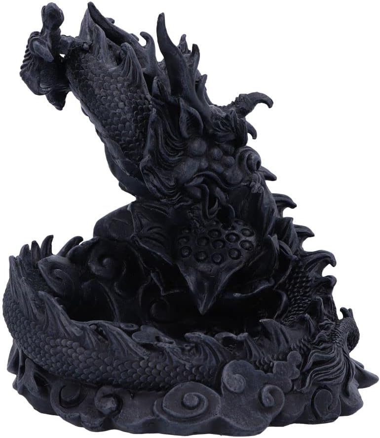 Heilong Asian Inspired Dragon Backflow Incense Burner 17.5Cm