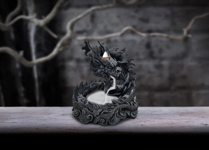 Heilong Asian Inspired Dragon Backflow Incense Burner 17.5Cm