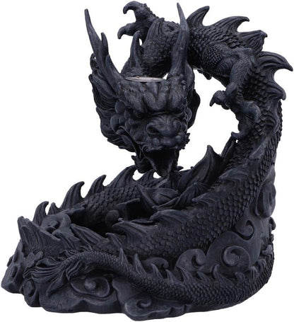 Heilong Asian Inspired Dragon Backflow Incense Burner 17.5Cm