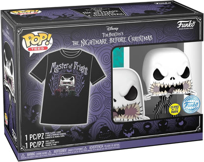 Funko POP! & Tee: Disney - Jack Skellingtonkellington - Small - (S) - Disney: the Night Before Christmas - T-Shirt - Clothes With Collectable Vinyl Figure - Gift Idea - Toys and Short Sleeve Top Men