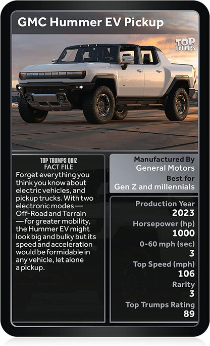 Top Trumps Classics Monster 4x4 Vehicles /Toys