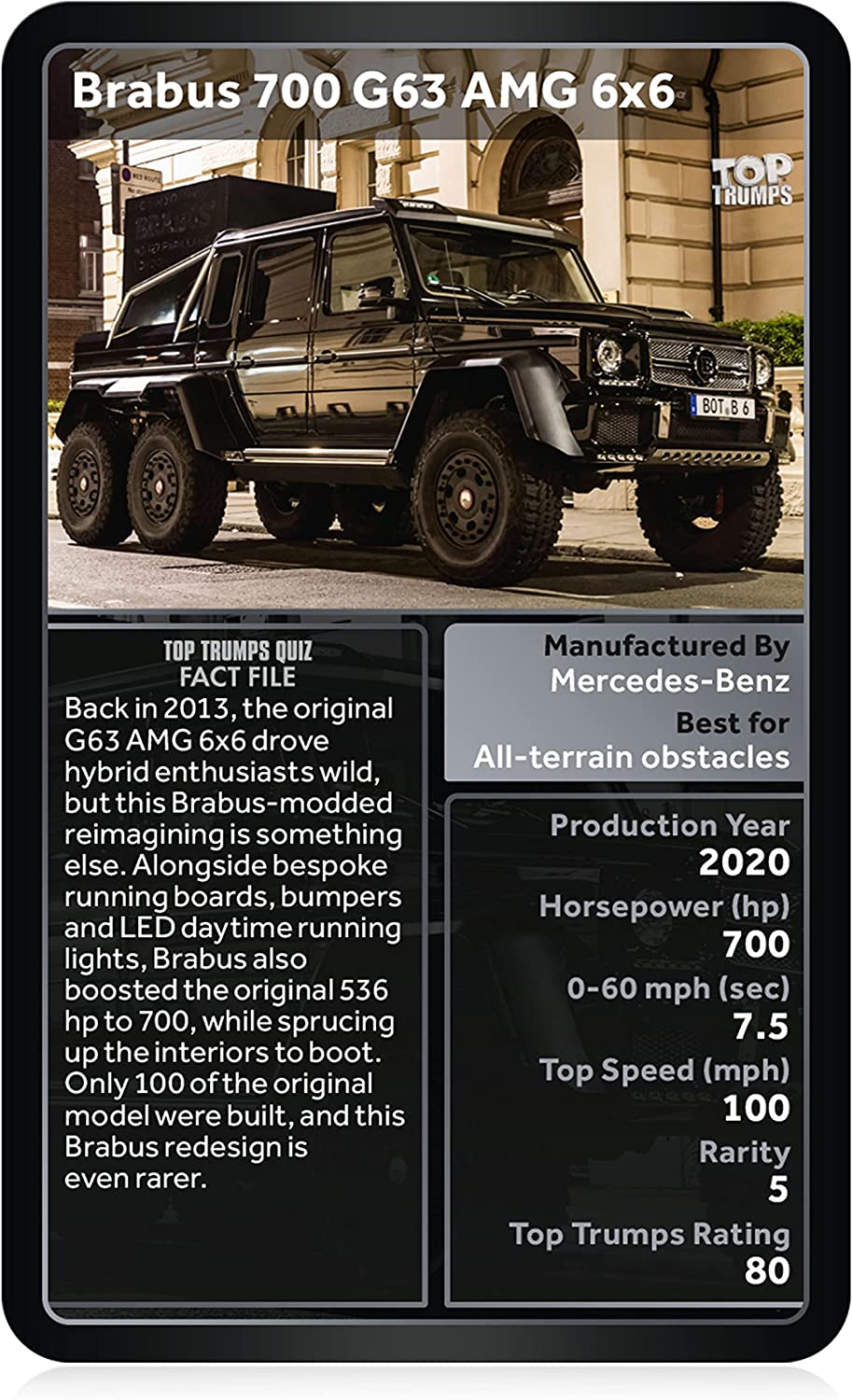 Top Trumps Classics Monster 4x4 Vehicles /Toys
