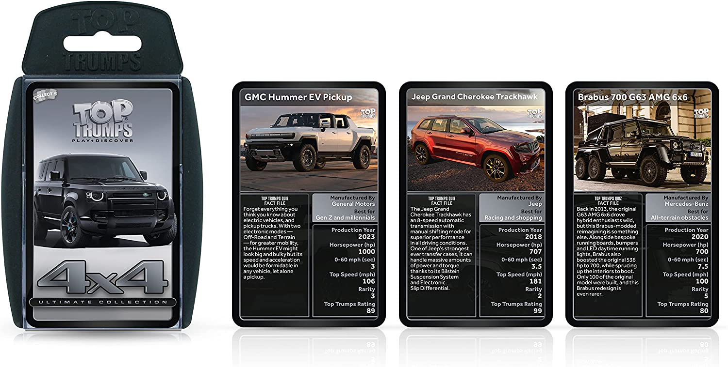 Top Trumps Classics Monster 4x4 Vehicles /Toys