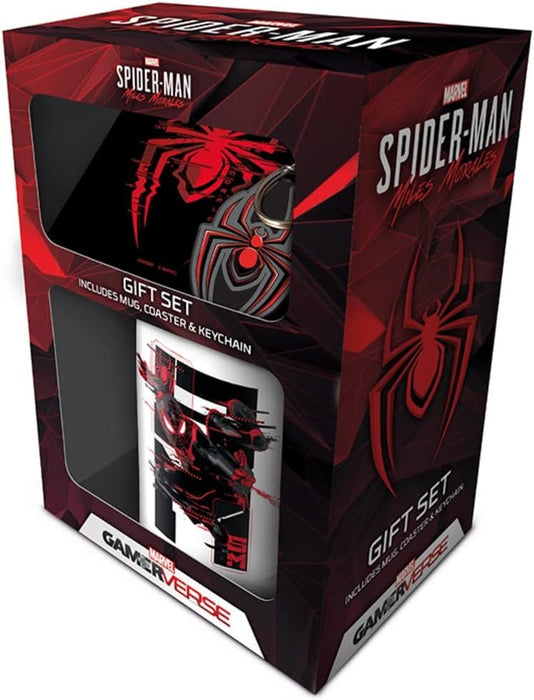 Pyramid International Spider-Man Web Glitch Miles Morales Mug Set (One Size) (Black/Red/White)