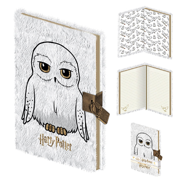HARRY POTTER (HEDWIG) A5 LOCKABLE NOTEBOOK (PLUSH