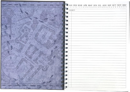 Harry Potter A4 Wiro Notebook and Diary (Marauders Map Design) - Official Merchandise