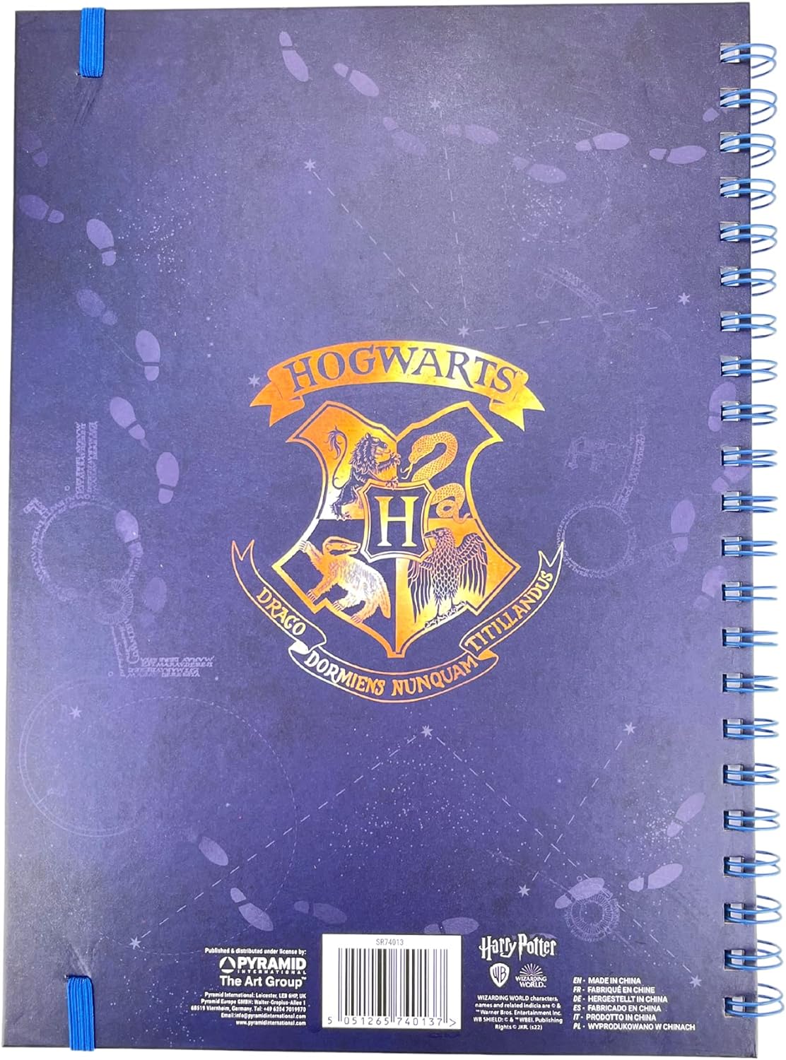 Harry Potter A4 Wiro Notebook and Diary (Marauders Map Design) - Official Merchandise