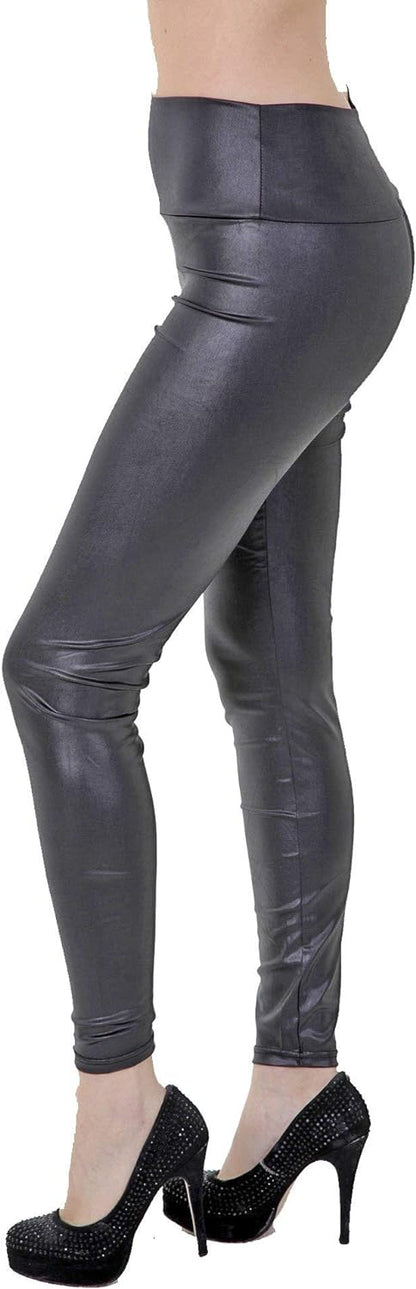PunkJewelry Tattoo dameslegging, modieuze leggings, broek, lederlook