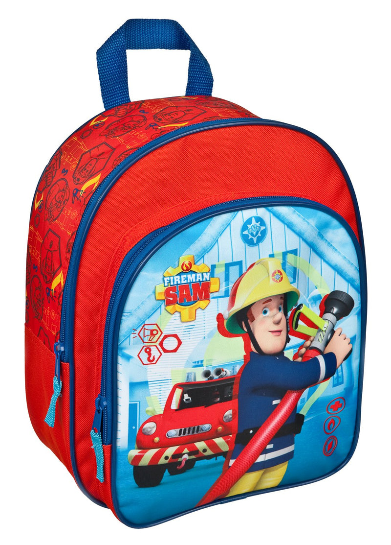 Undercover FSTU7601 Fireman Sam Backpack with Front Pocket and Padded Shoulder Straps Approx. 31 x 25 x 10 cm