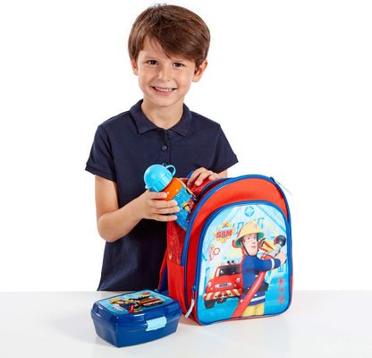 Undercover FSTU7601 Fireman Sam Backpack with Front Pocket and Padded Shoulder Straps Approx. 31 x 25 x 10 cm