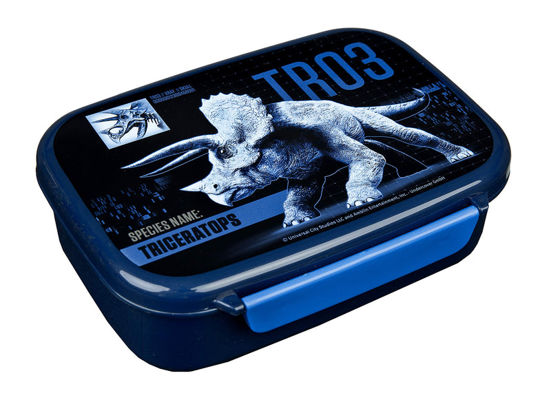 Scooli JURP9903 Children with removable insert-Jurassic World-nursery school made of plastic BPA free-sandwich lunch snack box, Flex, Normal