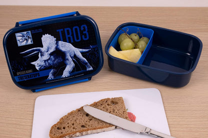 Scooli JURP9903 Children with removable insert-Jurassic World-nursery school made of plastic BPA free-sandwich lunch snack box, Flex, Normal