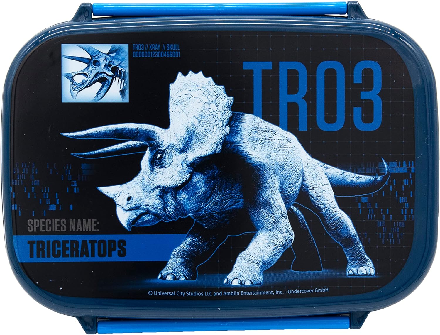 Scooli JURP9903 Children with removable insert-Jurassic World-nursery school made of plastic BPA free-sandwich lunch snack box, Flex, Normal