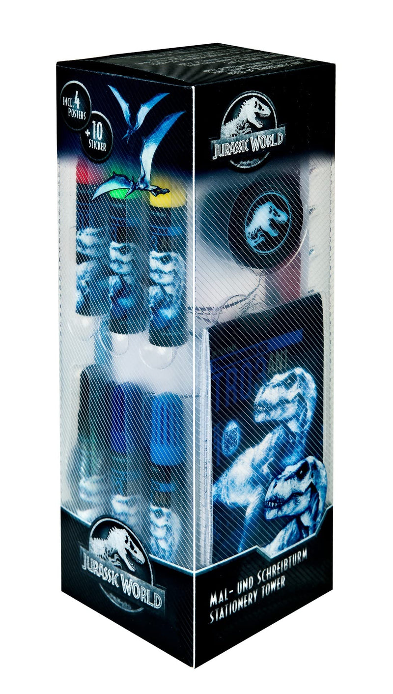 Undercover 1411JURP2255 Jurassic World Painting and Writing Tower, 35 Pieces, Multi-Coloured