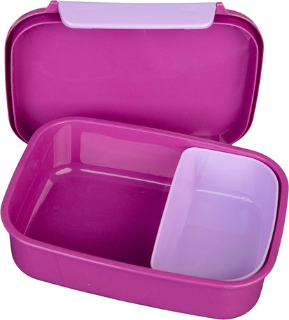 Scooli Fiambrera para niños con inserto extraíble – Rainbow High – Fiambrera para jardín de infancia – Sandwichera Escuela – Fiambrera de plástico sin BPA – Sandwichera – Fiambrera – Fiambrera –