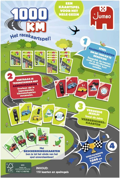 Jumbo - 1000 KM Kaartspel - Vanaf 6 jaar