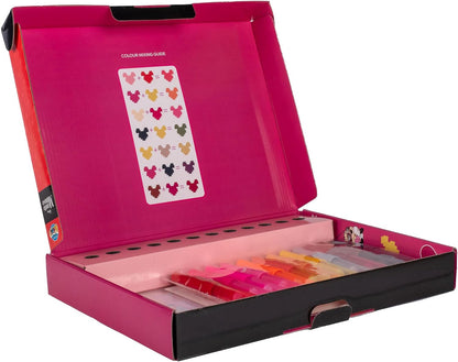 Disney - Minnie Mouse - Juego de bolígrafos con pulverizador Deluxe - Lápices para colorear para niños - Juego de lápices de colores y páginas para colorear - MM22368