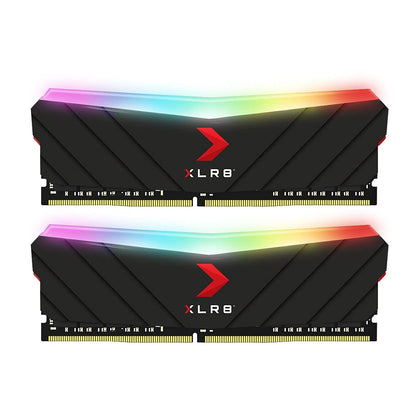 PNY XLR8 Gaming EPIC-X RGB DDR4 3200MHz 32GB (2x16GB) Desktop Memory Dual Pack Black 32GB (2x16GB) DIMM RGB 3200MHz