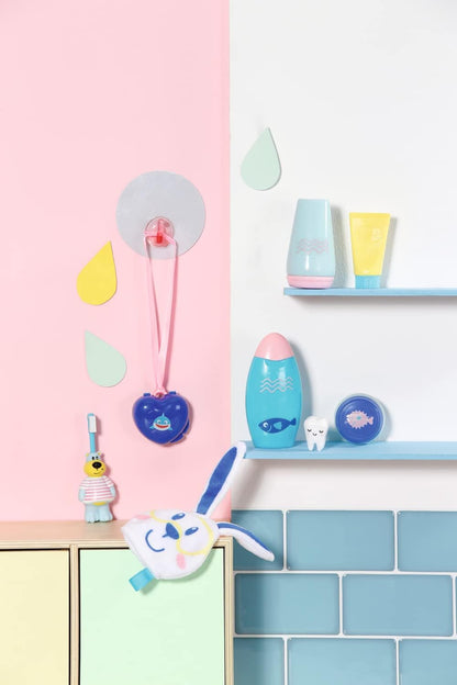 Baby born Bath Cuidado Personal 834282 - 8 accesorios para muñecas de hasta 43 cm - Incluye cepillo de dientes, toalla, biberones y más! - Edad: 3+ años