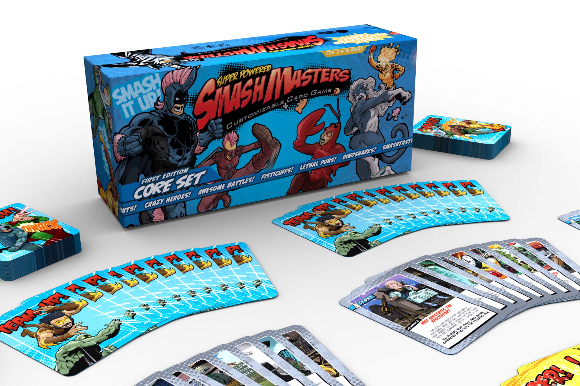 Super Powered Smash Masters: Core Set - Family-Friendly Card Game - Card Games for Adults, Teens, and Kids by Dark Unicorn Games, LLC