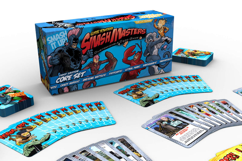 Super Powered Smash Masters: Core Set - Family-Friendly Card Game - Card Games for Adults, Teens, and Kids by Dark Unicorn Games, LLC