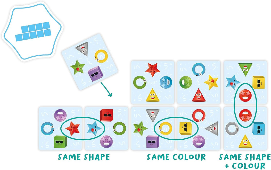 FlexiQ | Pattern Party | Board Game | Ages 5+ | 2-4 Players | 20 Minutes Playing Time