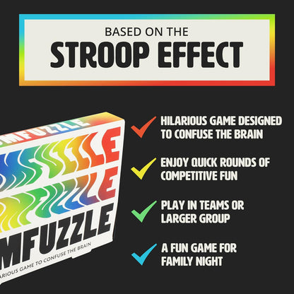 Ginger Fox Bumfuzzle Card Game. Brain Muddling, Fast-Paced Fun for Family Nights In, Parties and More. Great for Adults and Teens over 12 Years Old. Laugh-Out-Loud Quick Action Play For 2+ Players