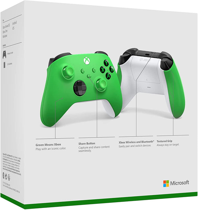 Xbox Wireless Controller – Velocity Green for Xbox Series X|S, Xbox One, and Windows Devices Velocity Green Controller