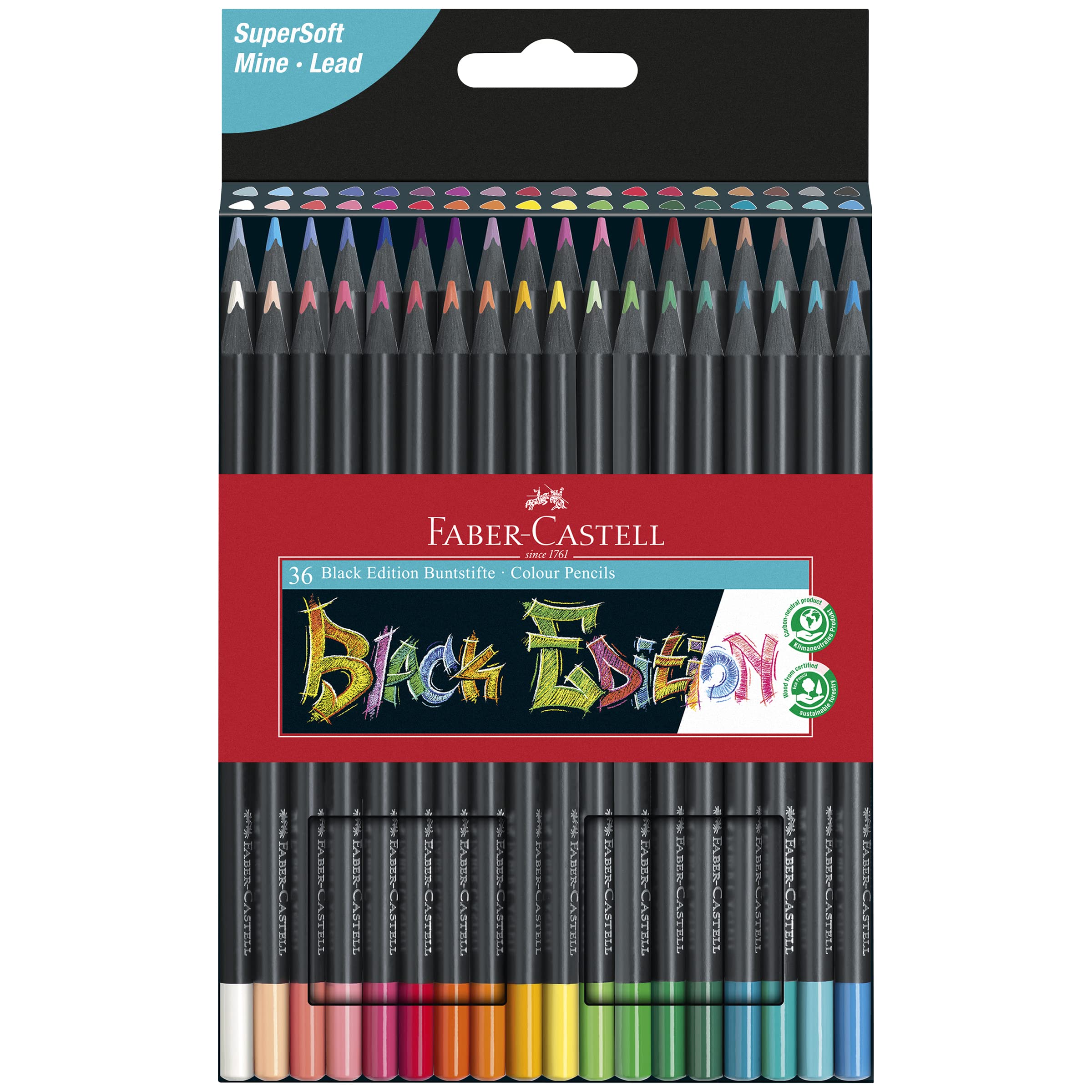 Faber-Castell - Black Edition Colour Pencils 36x